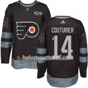 Miesten NHL Philadelphia Flyers Pelipaita Sean Couturier 14 1917-2017 100th Anniversary Adidas Musta Authentic
